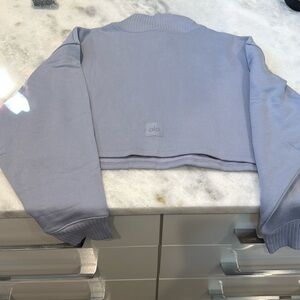 Alo Cropped Serenity Coverup Sweatshirt